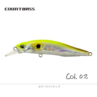 COUNTBASS Minnow 63mm 5g (2.48'' 0.18oz) Pomaly potápavá nástraha, plastový wobbler, ostriež, nástraha na rybára