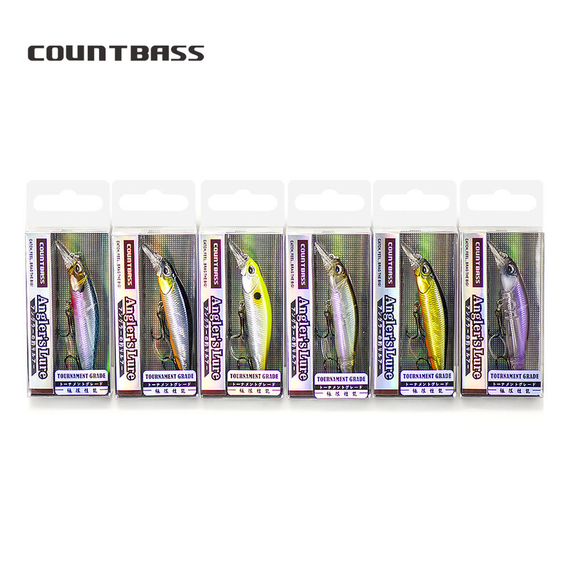 COUNTBASS Minnow 63mm 5g (2.48'' 0.18oz) Pomaly potápavá nástraha, plastový wobbler, ostriež, nástraha na rybára