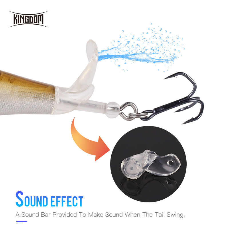 Kingdom Propeller žvejybos masalai 9 cm 11 cm kietas masalas, minkštas besisukantis uodegos viršutinis vandens pieštukas 11 g 17 g plaukiojantis voblerių dirbtinis masalas
