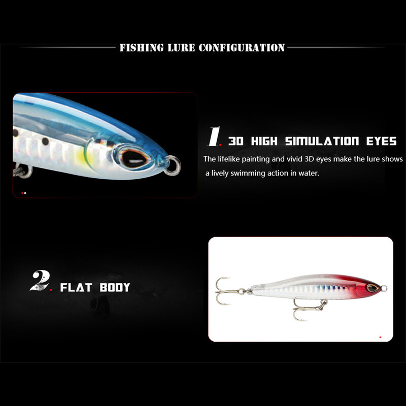 Pieštukas skęstantis žvejybos masalas 7,8 g Bass žvejybos reikmenys Žvejybos reikmenys gėlavandeniai masalai Žuvies masalas velkamasis masalas