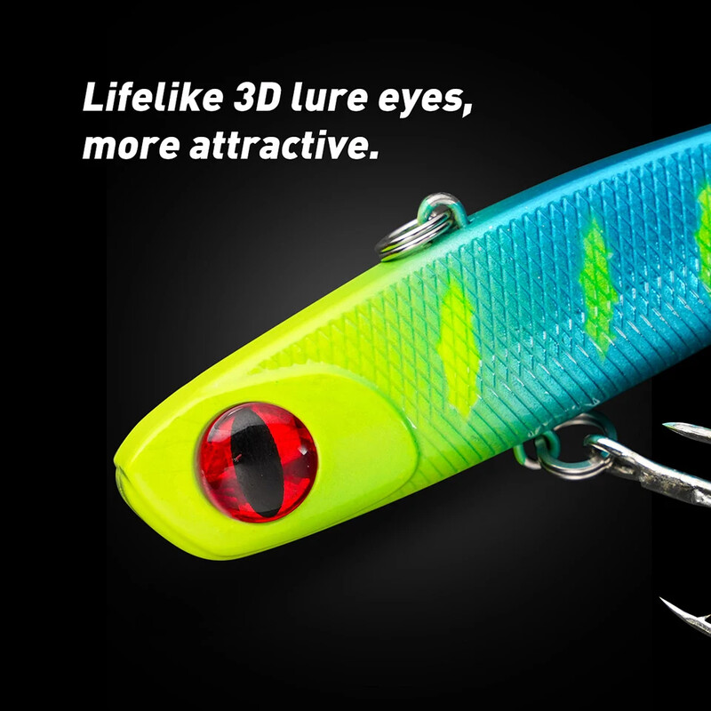 WALK FISH Téli Új 1 DB jégsüllyedő VIB csali horgászcsali 13g 30g 34g mesterséges úszós horgász Rattlin csali japán horog