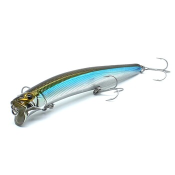 AOCLU Jerkbait плаващи воблери 13cm 21g твърда примамка Minnow Popper риболовна примамка с магнит за далечно замятане на лаврак 4# куки