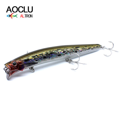 AOCLU Jerkbait plaukiojantys vobleriai 13cm 21g kietas masalas Minnow Popper žvejybos masalas su magnetu, skirtas Long Casting Sea Bass 4# kabliukai