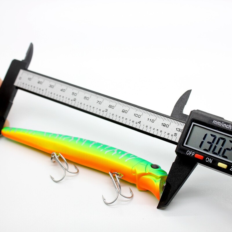 AOCLU Jerkbait plaukiojantys vobleriai 13cm 21g kietas masalas Minnow Popper žvejybos masalas su magnetu, skirtas Long Casting Sea Bass 4# kabliukai