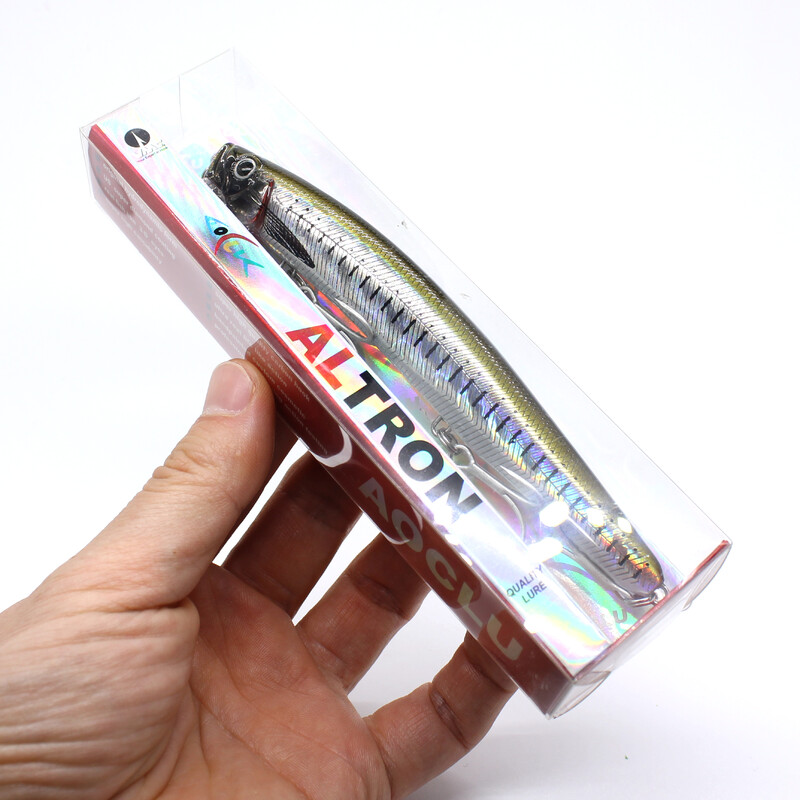 AOCLU Jerkbait plaukiojantys vobleriai 13cm 21g kietas masalas Minnow Popper žvejybos masalas su magnetu, skirtas Long Casting Sea Bass 4# kabliukai