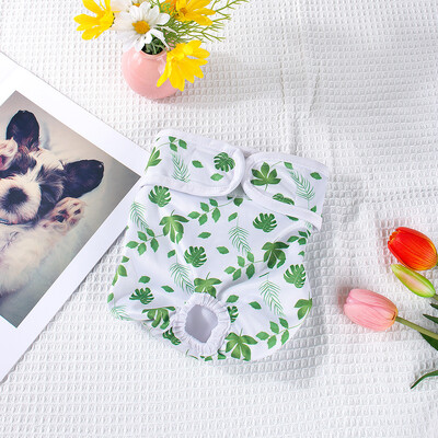 BIAI 1 db újrahasznosítható nőstény kutyapelenka mosható kisállat élettani nadrág vízálló puha jég selyem szövet pelenka nőstény kutyáknak ajándékba