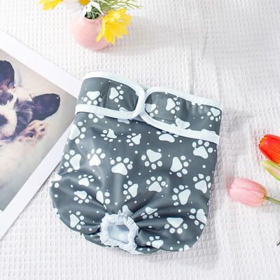 BIAI 1 db újrahasznosítható nőstény kutyapelenka mosható kisállat élettani nadrág vízálló puha jég selyem szövet pelenka nőstény kutyáknak ajándékba