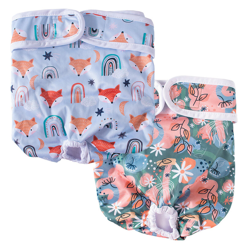 BIAI 1 db újrahasznosítható nőstény kutyapelenka mosható kisállat élettani nadrág vízálló puha jég selyem szövet pelenka nőstény kutyáknak ajándékba