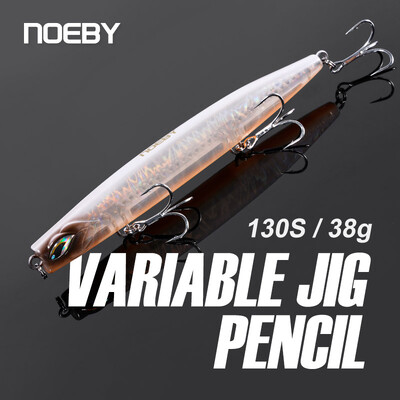 NOEBY süllyedő ceruza 130mm 38g Variable Jig Shore Jigging Horgászcsali Mesterséges Hard Bait Stickbait tonhal tengeri horgász csalihoz