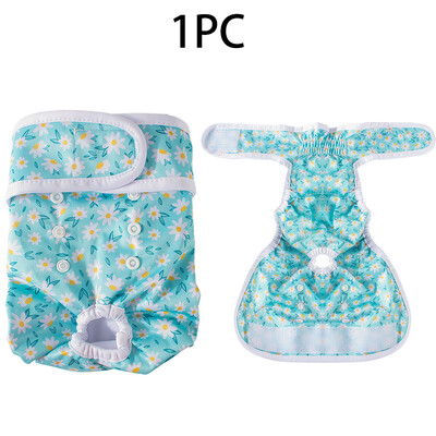 BIAI New1vnt daugkartinio naudojimo moteriškos šunų sauskelnės, plaunamos medžiaginės sauskelnės su kabliuku ir kilpa vandeniui atsparios minkšto poliesterio audinio šunų kelnės