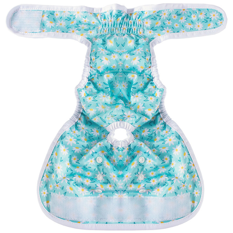 BIAI New1vnt daugkartinio naudojimo moteriškos šunų sauskelnės, plaunamos medžiaginės sauskelnės su kabliuku ir kilpa vandeniui atsparios minkšto poliesterio audinio šunų kelnės