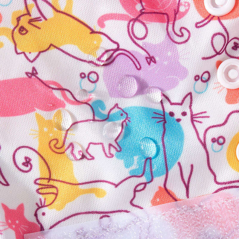 BIAI New1vnt daugkartinio naudojimo moteriškos šunų sauskelnės, plaunamos medžiaginės sauskelnės su kabliuku ir kilpa vandeniui atsparios minkšto poliesterio audinio šunų kelnės