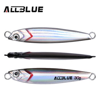 ALLBLUE New WAHOO Metal Jig Jigging Spoon 20G 30G Shore Casting Jig Drag Cast Примамка за лаврак Изкуствена стръв Риболовни принадлежности