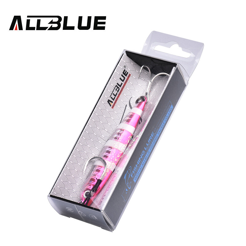 ALLBLUE Naujas WAHOO metalinis drožlių šaukštas 20G 30G kranto užmetimas Jig Drag Lietas jūros ešerių masalas dirbtinis jaukas žvejybos reikmenys