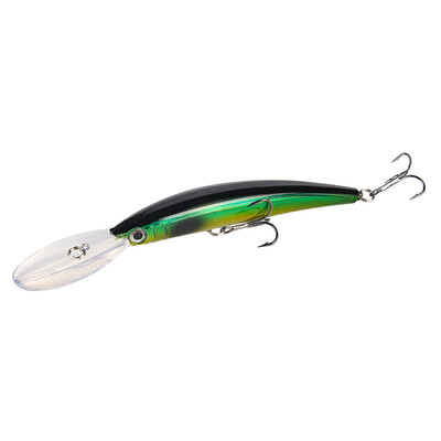 Long Tongue Minnow horgászcsali Bass Trolling Flaher mesterséges kemény csali 17,5 cm 16g Crankbait wobblerek Jerkbait pergetéshez