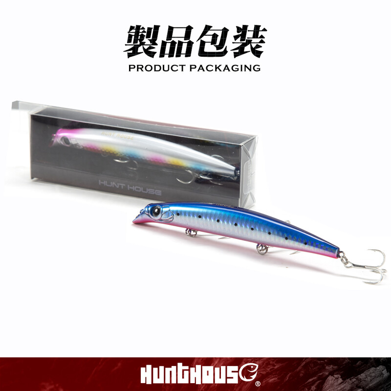 Hunthouse Fishing Sasuck Lipless Minnow Bait Pencil Lure Plūduriuojantis 105mm/18g 140mm/17g Vobleris Jerkbait Seabass Pike Saltwater