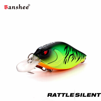 Banshee 7cm 15g Crankbaits Риболовна примамка Твърда стръв Crank Bass Wobbler Дрънкалка Звукови воблери за щука Плаваща изкуствена стръв