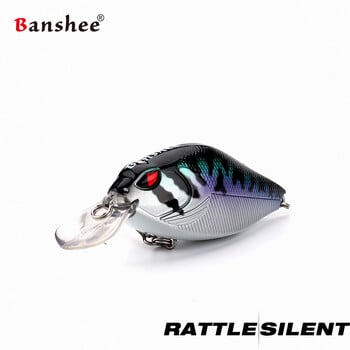 Banshee 7cm 15g Crankbaits Риболовна примамка Твърда стръв Crank Bass Wobbler Дрънкалка Звукови воблери за щука Плаваща изкуствена стръв