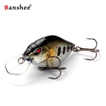 Banshee 7cm 15g Crankbaits Риболовна примамка Твърда стръв Crank Bass Wobbler Дрънкалка Звукови воблери за щука Плаваща изкуствена стръв