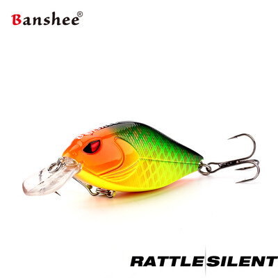 Banshee 7cm 15g Crankbaits Horgászcsali Hard Bait Crank Bass Wobbler Rattle Sound Wobblerek csuka lebegő mesterséges csalihoz