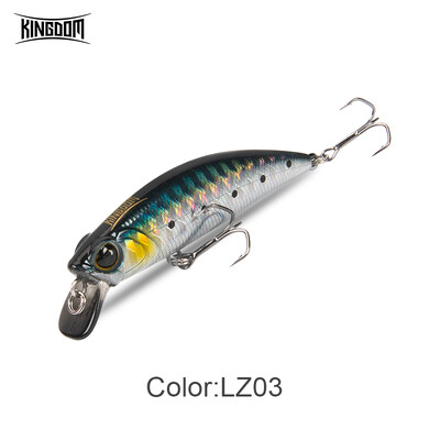 Kingdom grimstošie Minnow vobleri, 45/60 mm 3,6/7 g tālu liešanas makšķerēšanas mānekļi līdakas/foreļu/basu makšķerēšanai, tievs korpuss, ciets jerkbaits