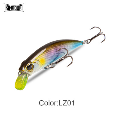 Kingdom grimstošie Minnow vobleri, 45/60 mm 3,6/7 g tālu liešanas makšķerēšanas mānekļi līdakas/foreļu/basu makšķerēšanai, tievs korpuss, ciets jerkbaits