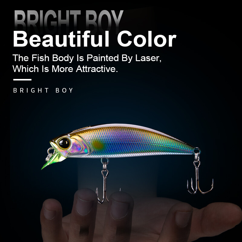 Kingdom grimstošie Minnow vobleri, 45/60 mm 3,6/7 g tālu liešanas makšķerēšanas mānekļi līdakas/foreļu/basu makšķerēšanai, tievs korpuss, ciets jerkbaits