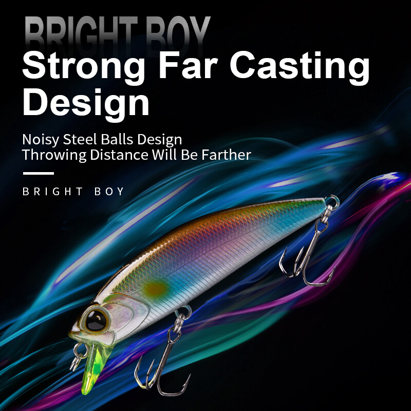 Kingdom grimstošie Minnow vobleri, 45/60 mm 3,6/7 g tālu liešanas makšķerēšanas mānekļi līdakas/foreļu/basu makšķerēšanai, tievs korpuss, ciets jerkbaits