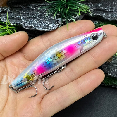 Japonijos žvejybos masalas YOICHI 80 dirbtinis masalas 80 mm 18 g skęstantis kietas pieštuko masalas, plastikinis skęstantis žvejybos masalas.