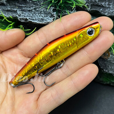 Japonijos žvejybos masalas YOICHI 80 dirbtinis masalas 80 mm 18 g skęstantis kietas pieštuko masalas, plastikinis skęstantis žvejybos masalas.