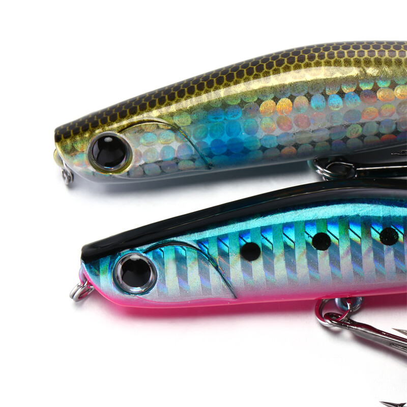 Japonijos žvejybos masalas YOICHI 80 dirbtinis masalas 80 mm 18 g skęstantis kietas pieštuko masalas, plastikinis skęstantis žvejybos masalas.