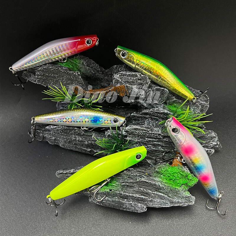 Japonijos žvejybos masalas YOICHI 80 dirbtinis masalas 80 mm 18 g skęstantis kietas pieštuko masalas, plastikinis skęstantis žvejybos masalas.