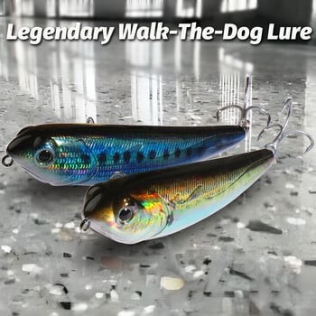 Walk The Dog Topwater риболовна примамка 15g 11cm плаваща стръв молив Swimbait рибна кука Popper Pesca Wobbler Minnow Tackle Crankbait