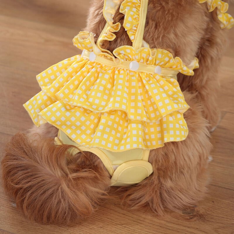 Legújabb nőstény kutya fiziológiás nadrágok aranyos mintás kisállat alsóneműk kis kutyáknak macskáknak chihuahua yorkshire kölyök kölyök ruházat