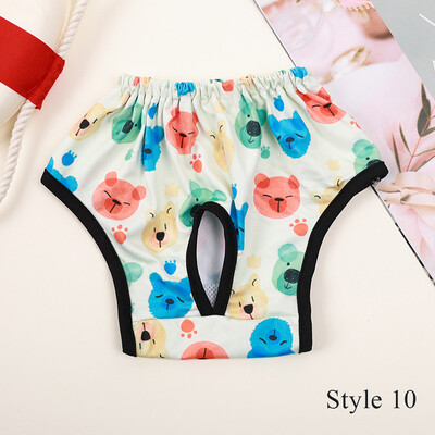 Rajzfilm mintás pelenkák kutyáknak kisállat menstruációs fehérnemű Zaklatás elleni kisállat pelenka fiziológiás nadrágok nedvszívó kutyapelenkák
