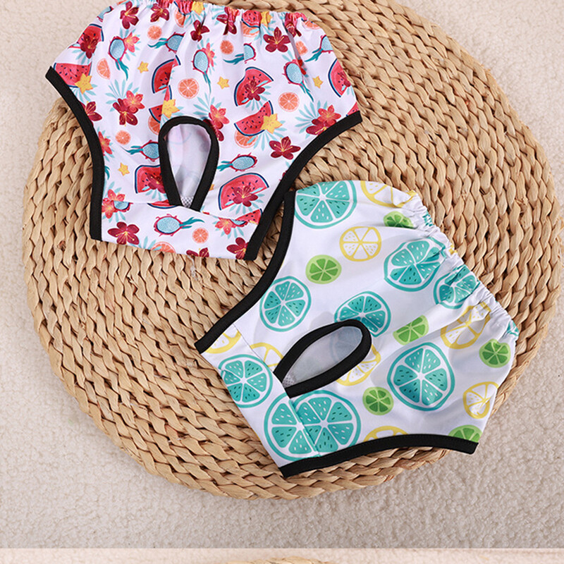 Rajzfilm mintás pelenkák kutyáknak kisállat menstruációs fehérnemű Zaklatás elleni kisállat pelenka fiziológiás nadrágok nedvszívó kutyapelenkák