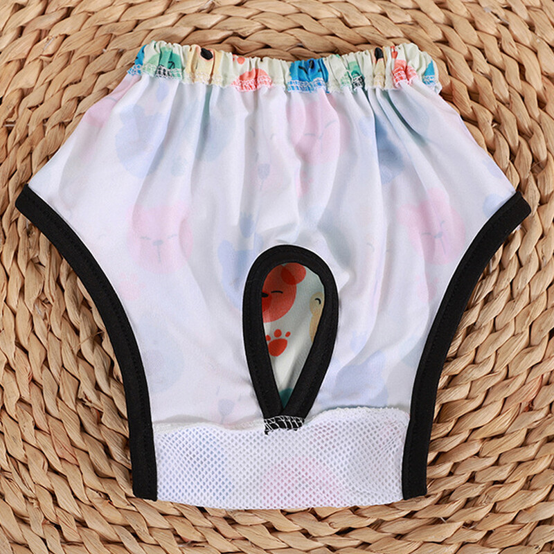 Rajzfilm mintás pelenkák kutyáknak kisállat menstruációs fehérnemű Zaklatás elleni kisállat pelenka fiziológiás nadrágok nedvszívó kutyapelenkák