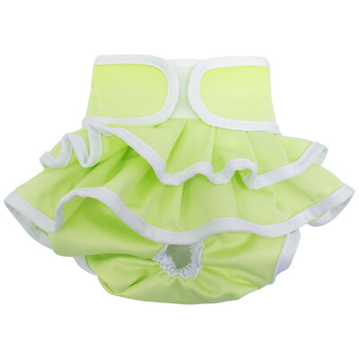 1 gab Sieviešu suņu autiņbiksīšu kleita, ļoti absorbējošas autiņbiksītes suņu meitenēm, mazgājamiem suņiem karstumā, nesaturēšana