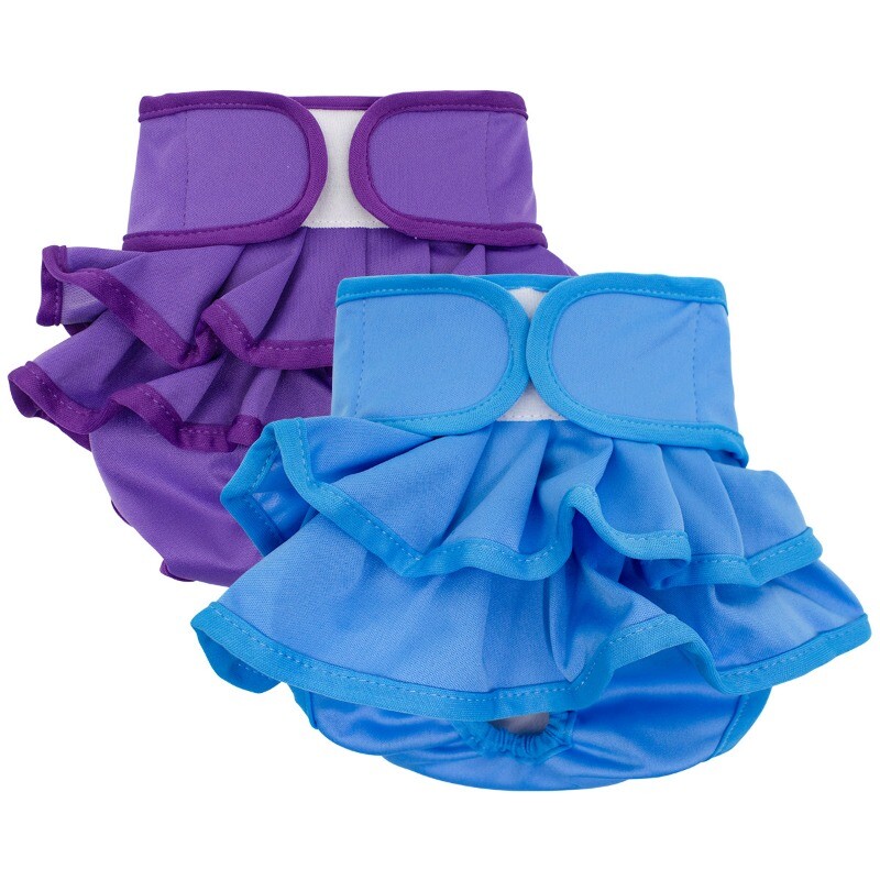 1 gab Sieviešu suņu autiņbiksīšu kleita, ļoti absorbējošas autiņbiksītes suņu meitenēm, mazgājamiem suņiem karstumā, nesaturēšana