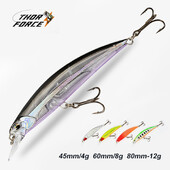 THORFORCE skęstantis Minnow 80mm 95mm Jerkbait plūduriuojantis vobleris žvejybos masalas dirbtinis masalas sūraus ešerio lydekos