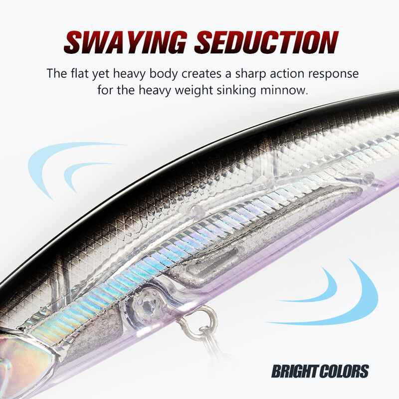 THORFORCE skęstantis Minnow 80mm 95mm Jerkbait plūduriuojantis vobleris žvejybos masalas dirbtinis masalas sūraus ešerio lydekos