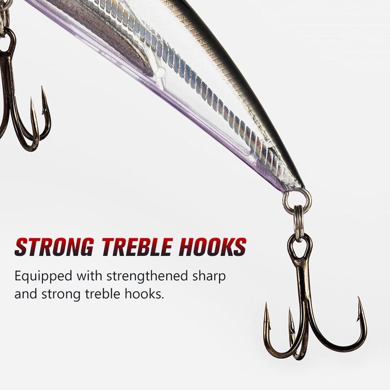 THORFORCE skęstantis Minnow 80mm 95mm Jerkbait plūduriuojantis vobleris žvejybos masalas dirbtinis masalas sūraus ešerio lydekos