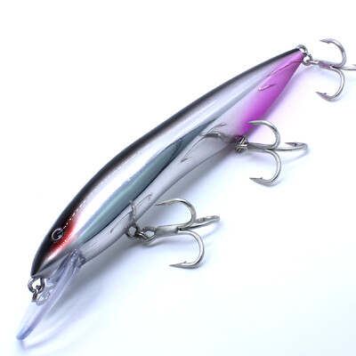 AOCLU – kietas jaukas giliavandenei valtimi, plūduriuojantis Minnow, jerkbait barškutis, uolų masalas, 4X treble kabliukai, japoniška kokybė, 150 mm, 35 g, 1 vnt.