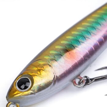 OUTKIT Риболовна примамка Плаващ молив StickBait примамка 6 см 6 г воблери Topwater Crankbait примамки Artificiais Твърда примамка за дълго замятане