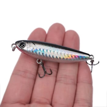 OUTKIT Риболовна примамка Плаващ молив StickBait примамка 6 см 6 г воблери Topwater Crankbait примамки Artificiais Твърда примамка за дълго замятане