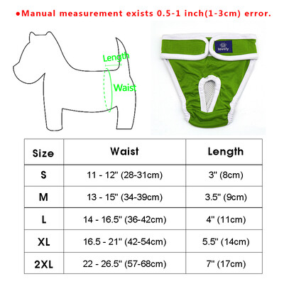 Puha kutyapelenka nadrág Újrahasználható fiziológiás nadrág Mosható nőstény kan kutyák rövidnadrágok nedvszívó háziállatok fehérnemű egészségügyi bugyi