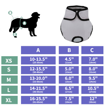 Puha kutyapelenka nadrág Újrahasználható fiziológiás nadrág Mosható nőstény kan kutyák rövidnadrágok nedvszívó háziállatok fehérnemű egészségügyi bugyi