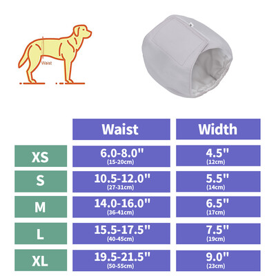 Puha kutyapelenka nadrág Újrahasználható fiziológiás nadrág Mosható nőstény kan kutyák rövidnadrágok nedvszívó háziállatok fehérnemű egészségügyi bugyi