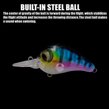 GREENSPIDER 2024 НОВО 45 mm 11 g Crankbait Wobbler Пъстърва Риболовна примамка Сладководни Minnow Crank Изкуствена твърда стръв Риболовни принадлежности