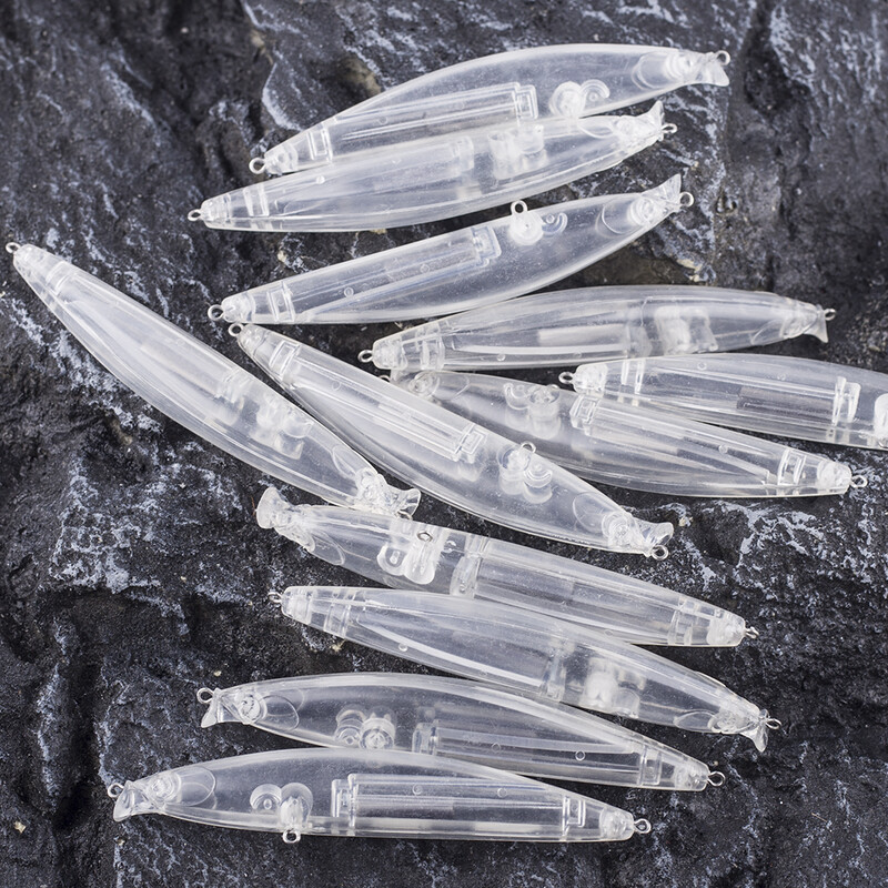 AYWFISH 5 DB úszó ceruzás horgászcsalik Csörgő horgászfelszerelés 4,92 hüvelykes 18,G festetlen popper mesterséges fedővízi csali